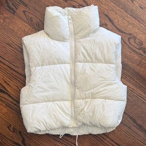 White Puffer Vest